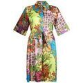 Robe courte Liu Jo Robe courte en satin imprim&eacute; Multicolore