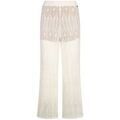 Pantalon Liu Jo Pantalon en maille ajour&eacute;e Blanc Grenoble