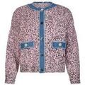 Gilets sur Grenoble : Gilet Liu Jo Cardigan moulin&eacute; &agrave; boutons bijoux Rose