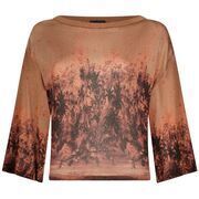 Pull Liu Jo Pull avec imprim&eacute; Marron