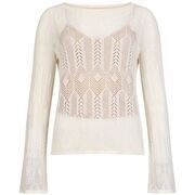 Pull Liu Jo Pull ajour&eacute; Blanc