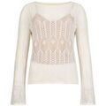 Pull Liu Jo Pull ajour&eacute; Blanc Grenoble