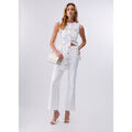 Pantalons sur Grenoble : Pantalon Liu Jo Pantalon &agrave; taille haute avec boutons Blanc