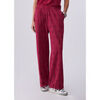 Pantalon Liu Jo Pantalon en jersey d&eacute;lav&eacute; avec strass Rouge