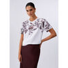 T-shirt Liu Jo T-shirt avec imprim&eacute; et broderies Blanc