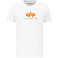 Tee-shirts sur Grenoble : T-shirt Alpha Industries Basic T-Shirt BL Rubber - white