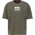 T-shirt Alpha Industries Satin Logo T-Shirt - dark olive Grenoble