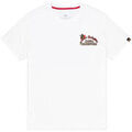 Tee-shirts sur Grenoble : T-shirt Alpha Industries Naval Backprint T-Shirt - white