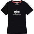 T-shirt Alpha Industries New Basic T-Shirt BL W - black Grenoble