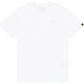 Tee-shirts sur Grenoble : T-shirt Alpha Industries Basic T-Shirt SL TPU - white / chrome