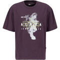 Tee-shirts sur Grenoble : T-shirt Alpha Industries Smoke Logo T-Shirt - Plum