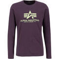 Tee-shirts sur Grenoble : T-shirt Alpha Industries Basic Longsleeve BL - Plum