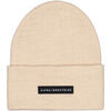 Bonnet Alpha Industries Rubber Logo Beanie - organic beige