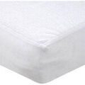 Linge de maison sur Grenoble : Draps housse Stof Prot&egrave;ge-matelas sonia en &eacute;ponge imperm&eacute;able 180 x 200 cm Blanc 180x200 cm. . Maison > Draps housse.