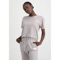 Tee-shirts sur Grenoble : T-shirt Alpha Industries Organics Cropped OS T Wmn - organic grey