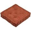 Coussins Stof &Eacute;pais coussin de sol en velours c&ocirc;tel&eacute; Dandy terracotta Gris 45x45 cm. . Maison & D&eacute;co > Coussins.