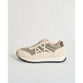 Baskets basses EAX Sneakers homme avec logo contrast&eacute; Beige