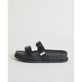 Mules femme sur Grenoble : Mules EAX Sandales pour femme &agrave; double bride Noir
