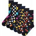 Chaussettes sur Grenoble : Chaussettes Happy socks unisexe Chaussettes Paquet de 6