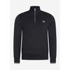 Pull Fred Perry Sweat demi-zipp&eacute; - noir Noir