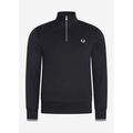 Pull Fred Perry Sweat demi-zipp&eacute; - noir Noir