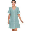 Robes sur Grenoble : Robe courte Selmark Chemise de nuit manches courtes HOMEWEAR P119