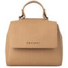 Sac &agrave; main Orciani Sac Soft Mini en cuir couleur biscuit