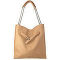 Sac & Bagage sur Grenoble : Sac Bandouliere Orciani Sac Hobo Soft en cuir martel&eacute; couleur biscuit