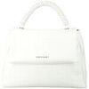 Sac &agrave; main Orciani Sac Sense Scooby Medium en cuir blanc