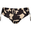 Maillots de bain Lisca Bas maillot slip de bain c&ocirc;t&eacute;s r&eacute;glables ASWAN Noir