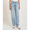 Jeans mom EAX Jean femme coupe d&eacute;contract&eacute;e Bleu