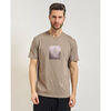 T-shirt EAX T-shirt homme AX avec imprim&eacute; frontal Marron