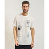 T-shirt EAX T-shirt homme AX avec imprim&eacute;s taches Blanc