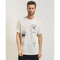 Tee-shirts sur Grenoble : T-shirt EAX T-shirt homme AX avec imprim&eacute;s taches Blanc