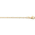 Colliers sur Grenoble : Collier Brillaxis Cha&icirc;ne maille for&ccedil;at plaqu&eacute; or 750/1000 40 cm Jaune