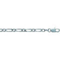 Bracelets sur Grenoble : Bracelets Brillaxis Bracelet maille gourmette argent rhodi&eacute; 21cm Blanc