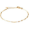 Bracelets Brillaxis Bracelet motifs plats plaqu&eacute; or Jaune