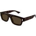 Lunettes sur Grenoble : Lunettes de soleil Saint Laurent SL 762 Lunettes de soleil, Havana/Marron, 55 mm