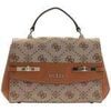 Sac &agrave; main Guess Sac Bandouli&egrave;re Melinda Logo Tri Com Latte Logo Marron
