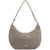 Sac a main LANCASTER Sac besace Zipp&eacute; L Su&egrave;de Galet Fonce Gris