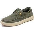 Chaussures de ville homme sur Grenoble : Chaussures bateau Natural World 8413E-KAKI