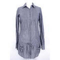 Robe courte Bershka Robe Taille 36 / S Gris Grenoble