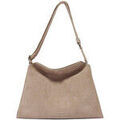 Sac & Bagage sur Grenoble : Sac Bandouliere Orciani Sac Peach Midi en daim et cuir beige
