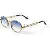 Lunettes de soleil Xlab Giava Lunettes de soleil, Or/Bleu clair, 51 mm Dor&eacute;
