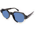 Lunettes sur Grenoble : Lunettes de soleil Xlab Mod&egrave;le Vulcano Lunettes de soleil, Noir/Bleu clair, 50 mm Noir
