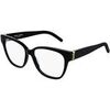 Lunettes de soleil Saint Laurent SL M33 Cadres Optiques, Noir/Transparent, 53 mm