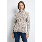 Pull K Woman Pull col roul&eacute; Taille 36 / S Marron multicolor