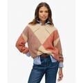 Pull Superdry Pull oversize &agrave; col en V et motif argyle