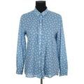 Chemises sur Grenoble : Chemise S&eacute;zane Chemise en coton bleue Bleu