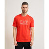 T-shirt Emporio Armani EA7 T-shirt &agrave; col rond pour homme avec logo Rouge